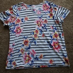 Alfred dunner flower print blouse